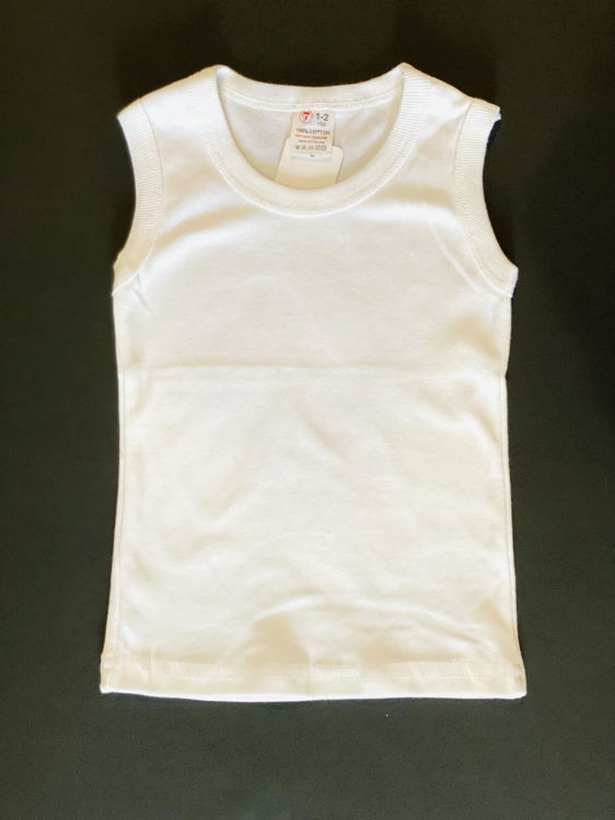 Picture of TT121- BUY 3-PAY FOR 2- 100% HIGH QUALITY COTTON VESTS 1-2